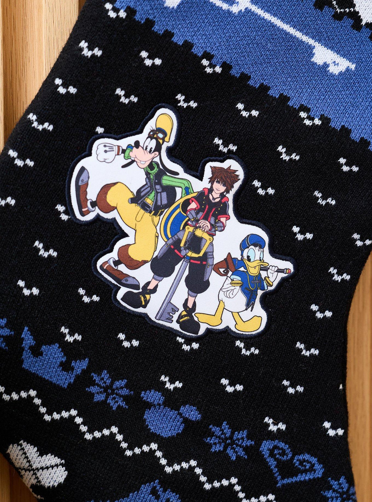 Calcetín navideño tejido Kingdom Hearts: Sora y amigos
