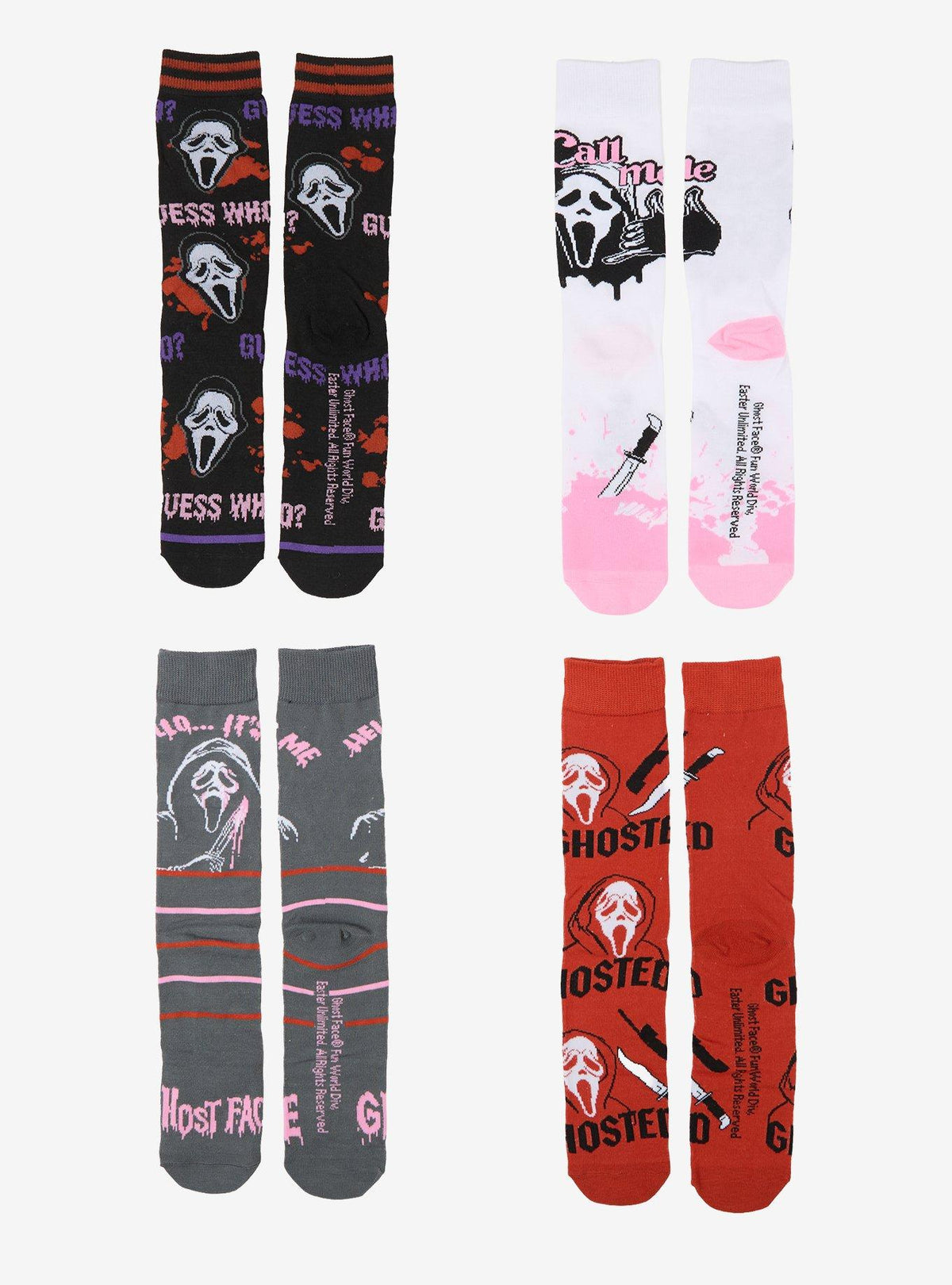Calcetines sorpresa Pop Art de Ghost Face