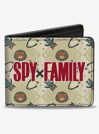 Billetera Spy x Family con íconos de Anya