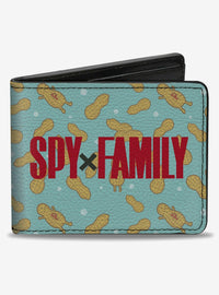Billetera Spy x Family de Anya con diseño de maníes