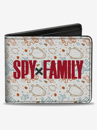 Billetera Spy x Family Anya con íconos y logo