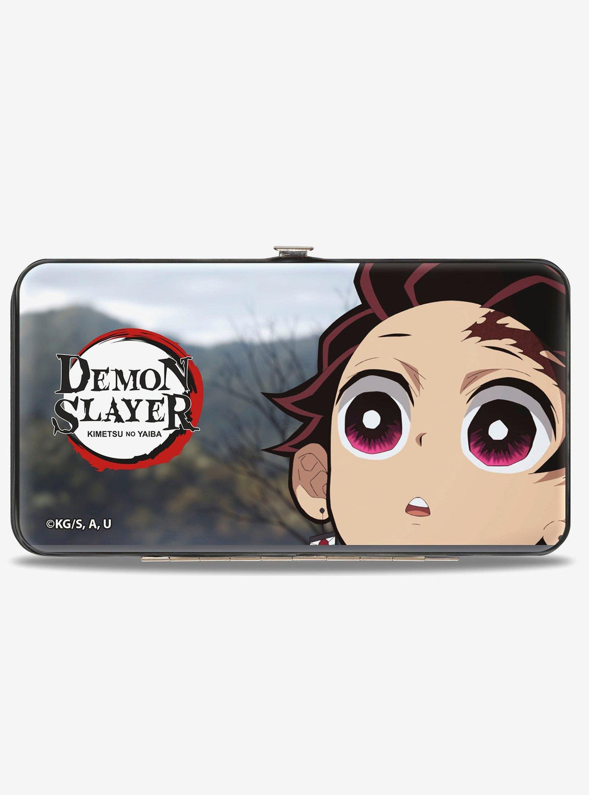 Billetera abatible Demon Slayer con Chibijiro y Giyu
