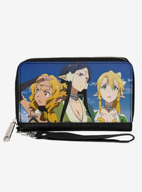 Billetera Sword Art Online con escena grupal