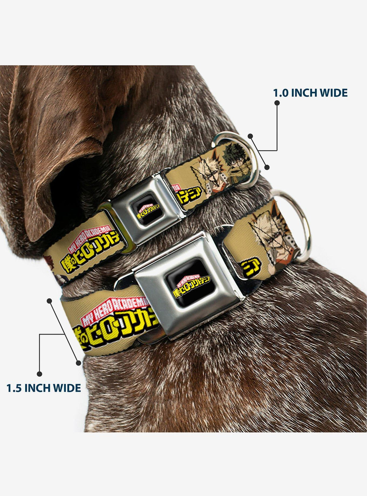 Collar para perro My Hero Academia con hebilla tipo cinturón