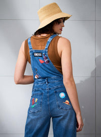 Jardinera de mezclilla One Piece para mujer
