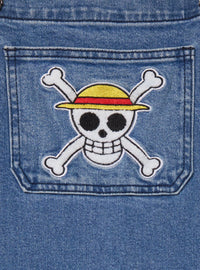 Jardinera de mezclilla One Piece para mujer
