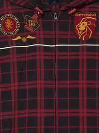 Chaqueta cortaviento a cuadros de Gryffindor