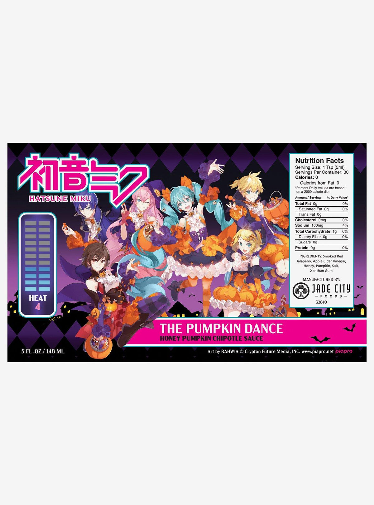 Hatsune Miku: Salsa picante de zapallo, miel y chipotle