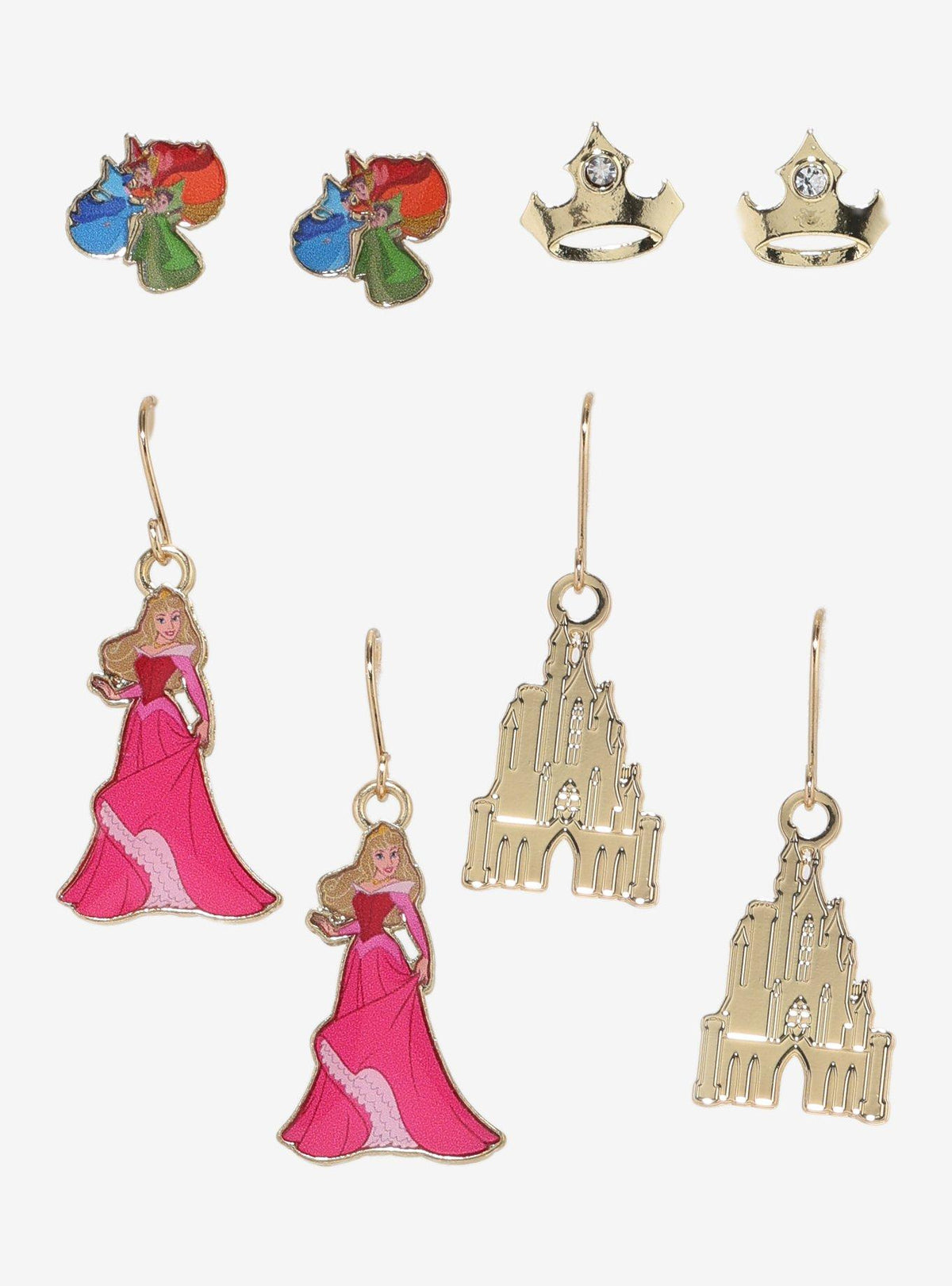Set de 4 pares de aros La Bella Durmiente