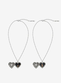 Set de collares de medallón Alice y Jasper