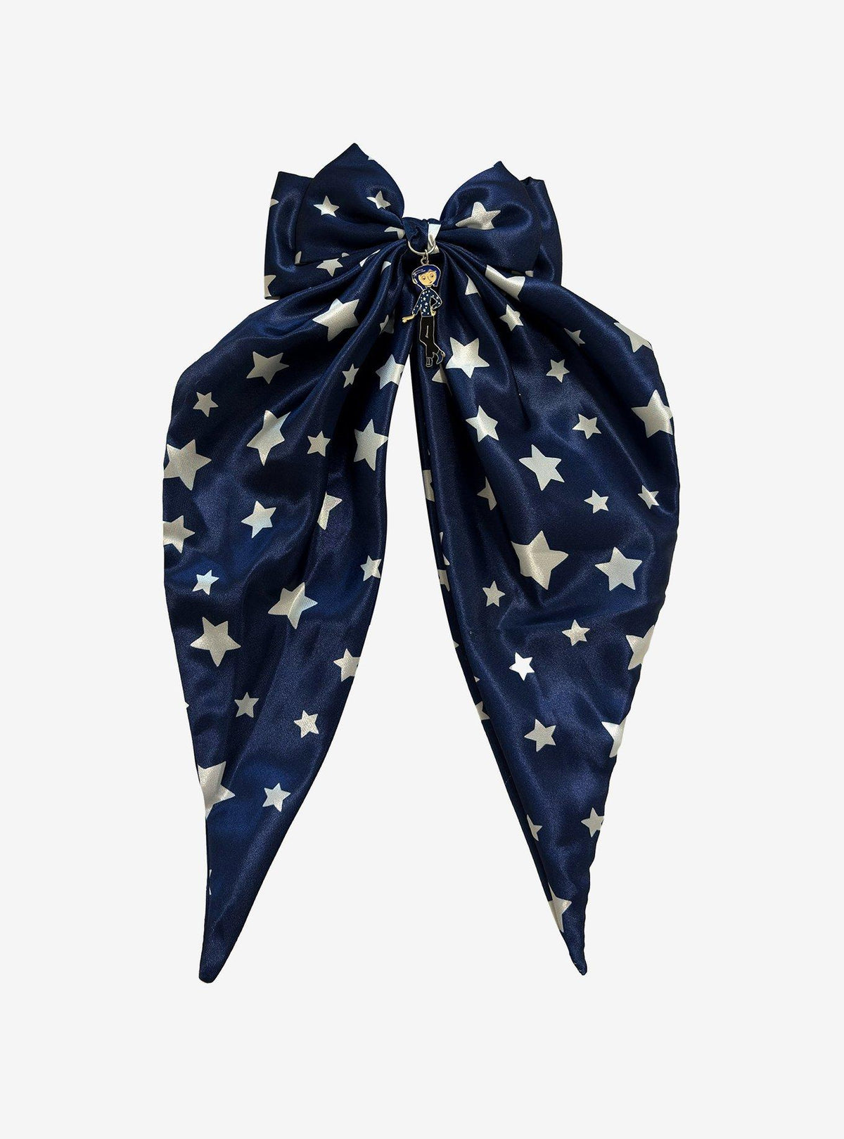 Lazo grande para el pelo de Coraline con estrellas