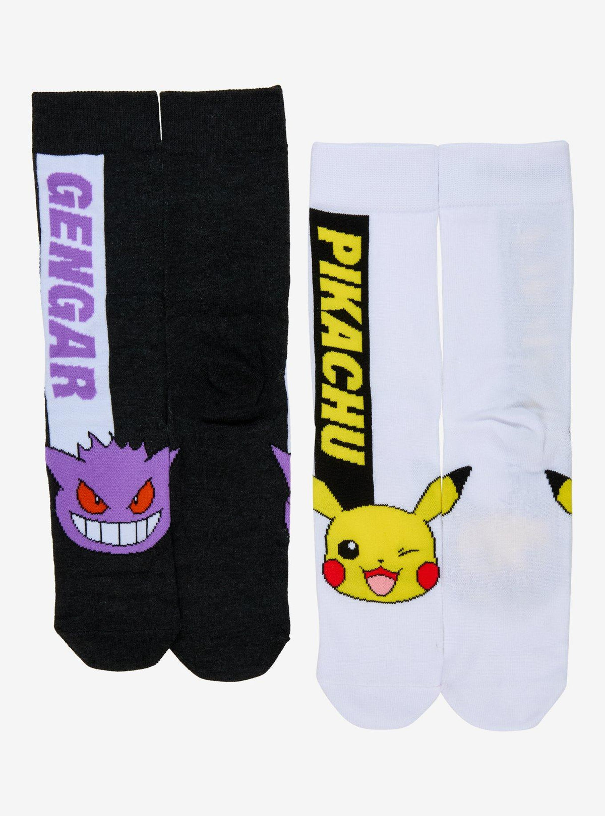 Calcetines Pokémon Pikachu y Gengar, 2 pares