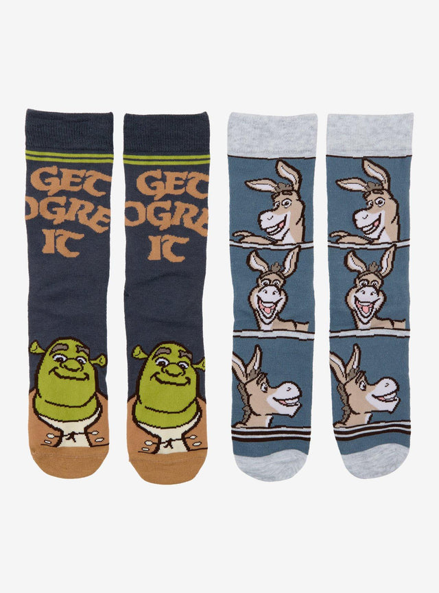 Calcetines Shrek y Burro, set de 2 pares