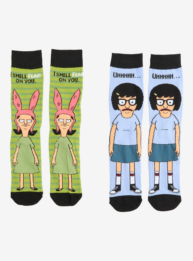 Calcetines Bob's Burgers de Tina y Louise, 2 pares