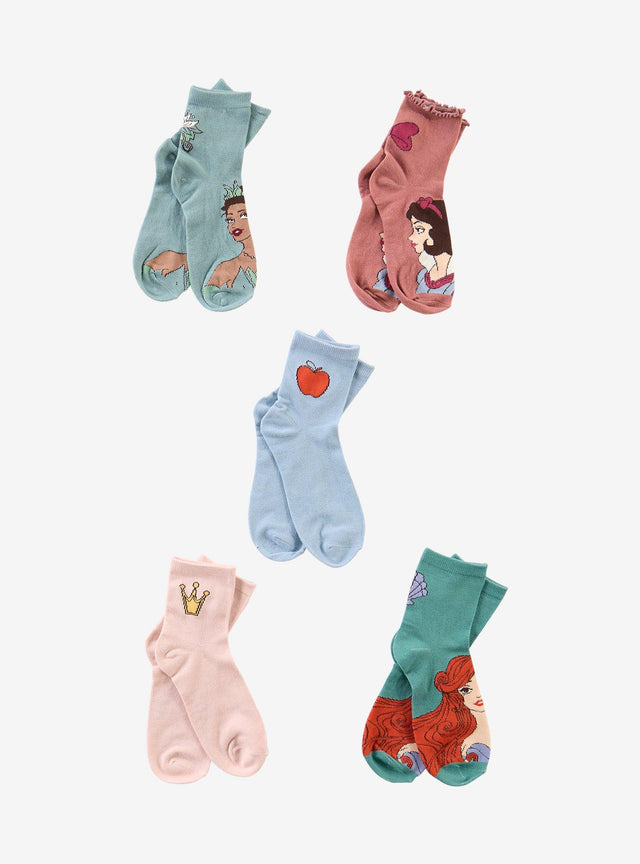 Calcetines tobilleros Disney Princess, 5 pares