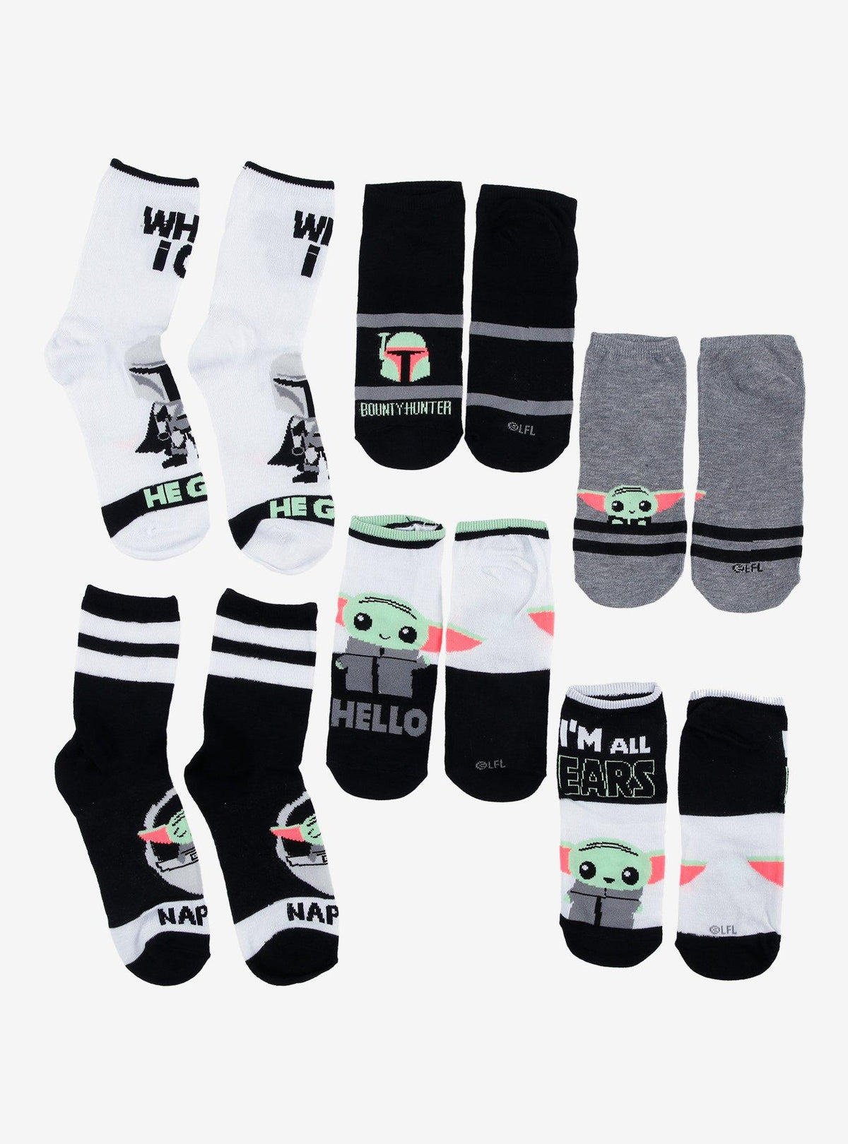 Star Wars: The Mandalorian - Calcetines (6 pares)