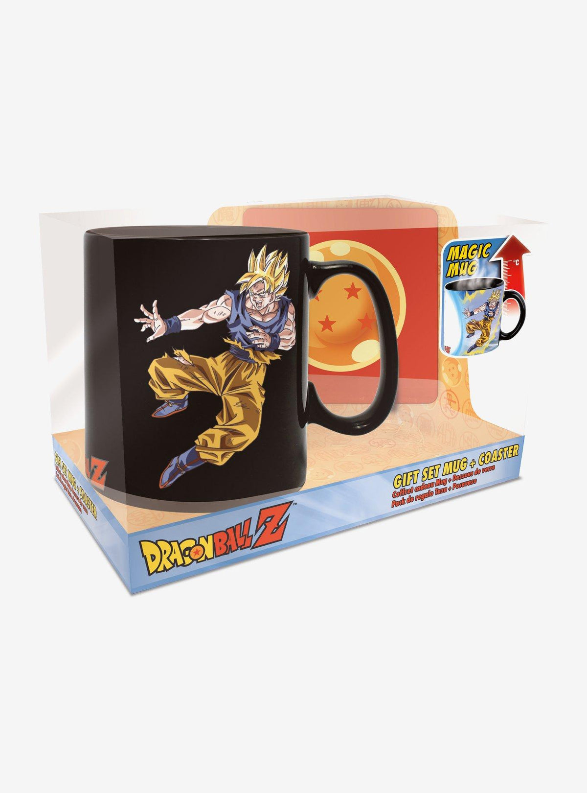 Taza con cambio de diseño por calor de Goku