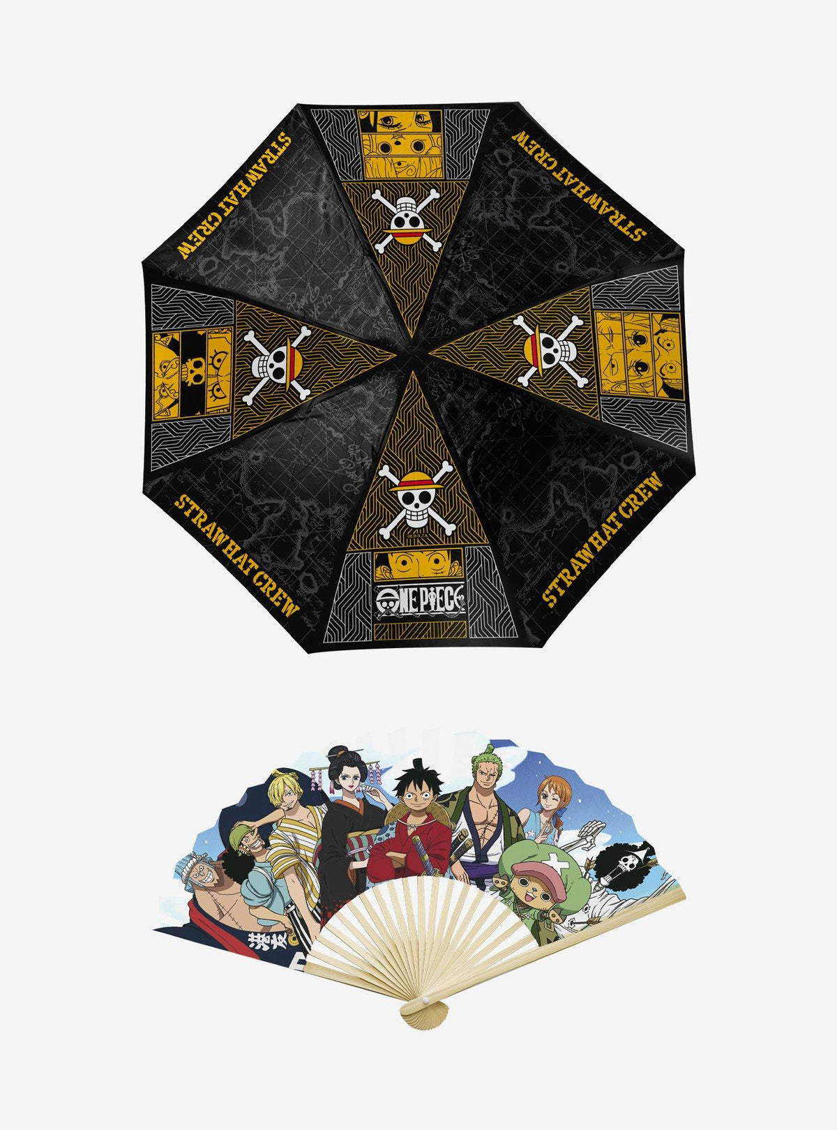 Abanico plegable y paraguas One Piece