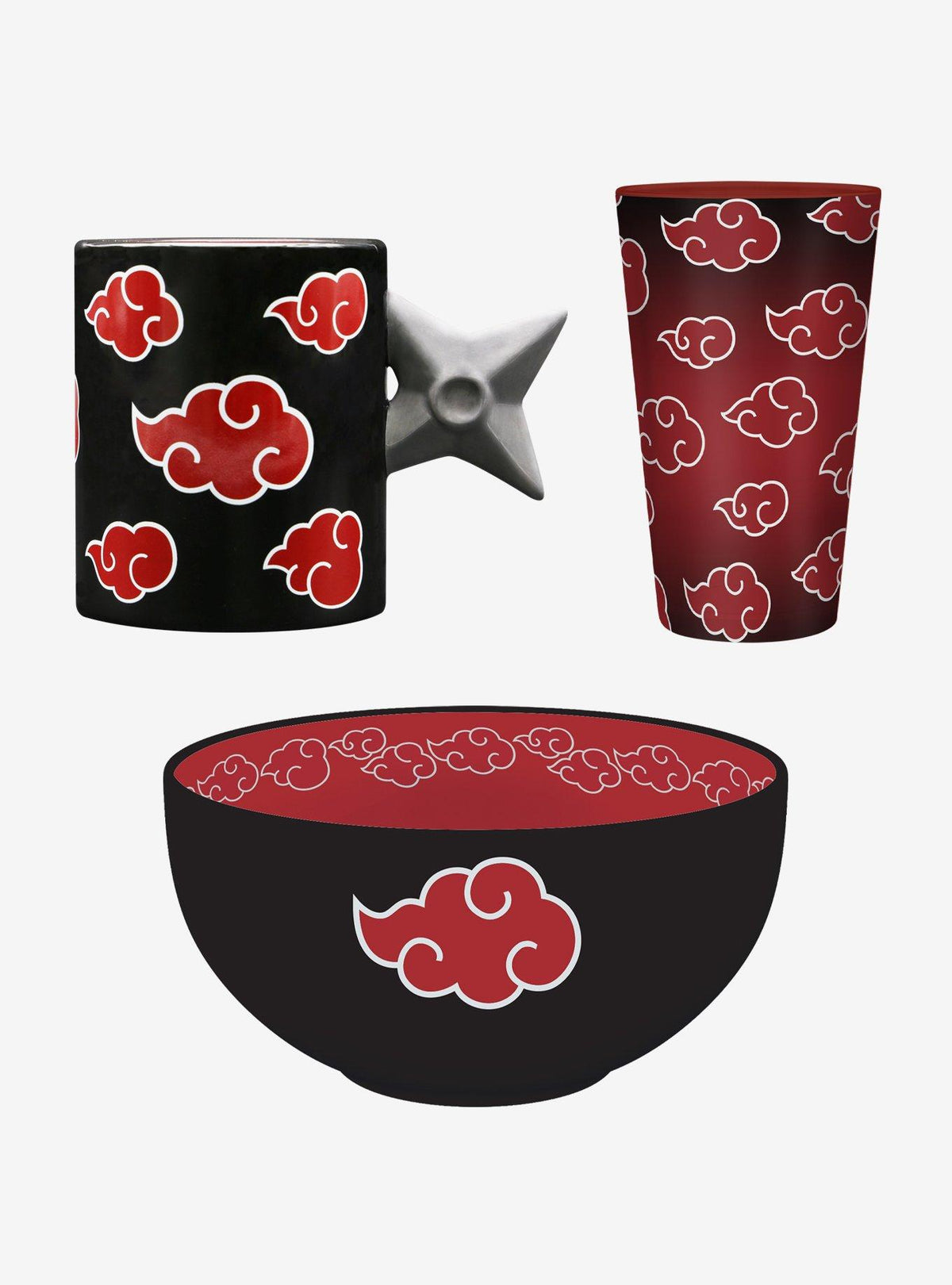 Set de taza 3D, vaso y bowl Naruto Shippuden
