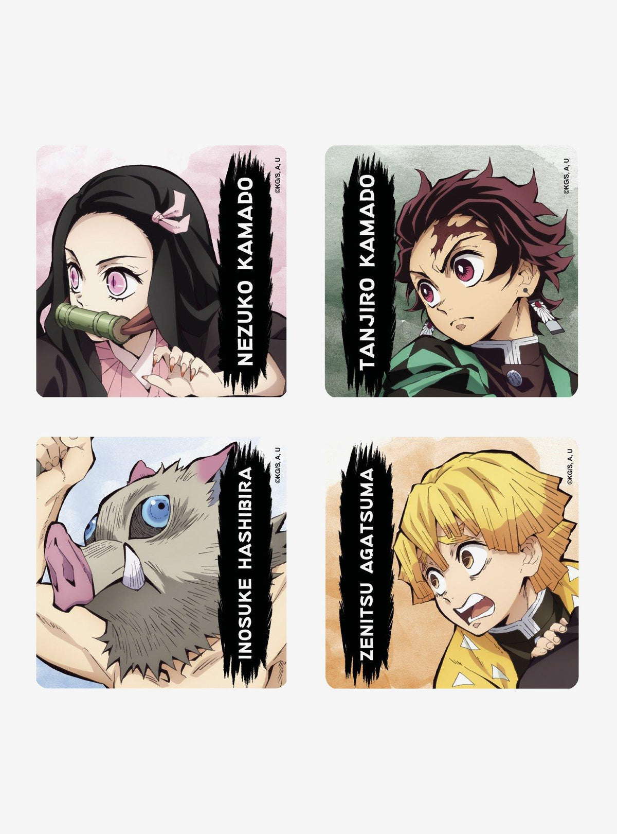 Set de llavero, taza y posavasos Demon Slayer