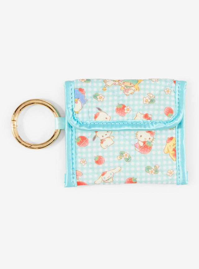 Estuche acolchado Hello Kitty y amigos con diseño de frutillas