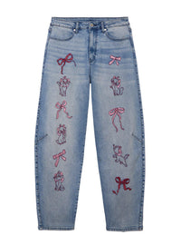 Jeans barrel de mujer Disney The Aristocats con Marie