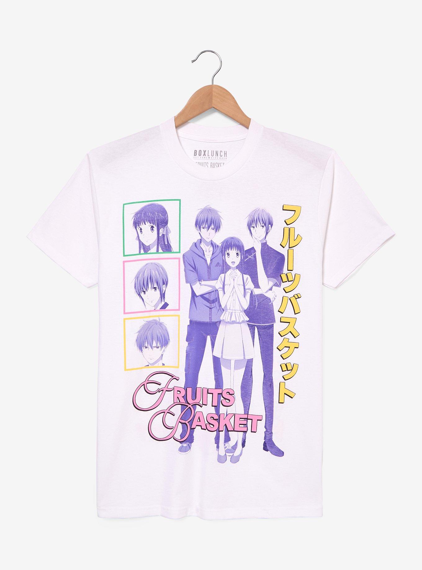 Polera de Fruits Basket con personajes para mujer