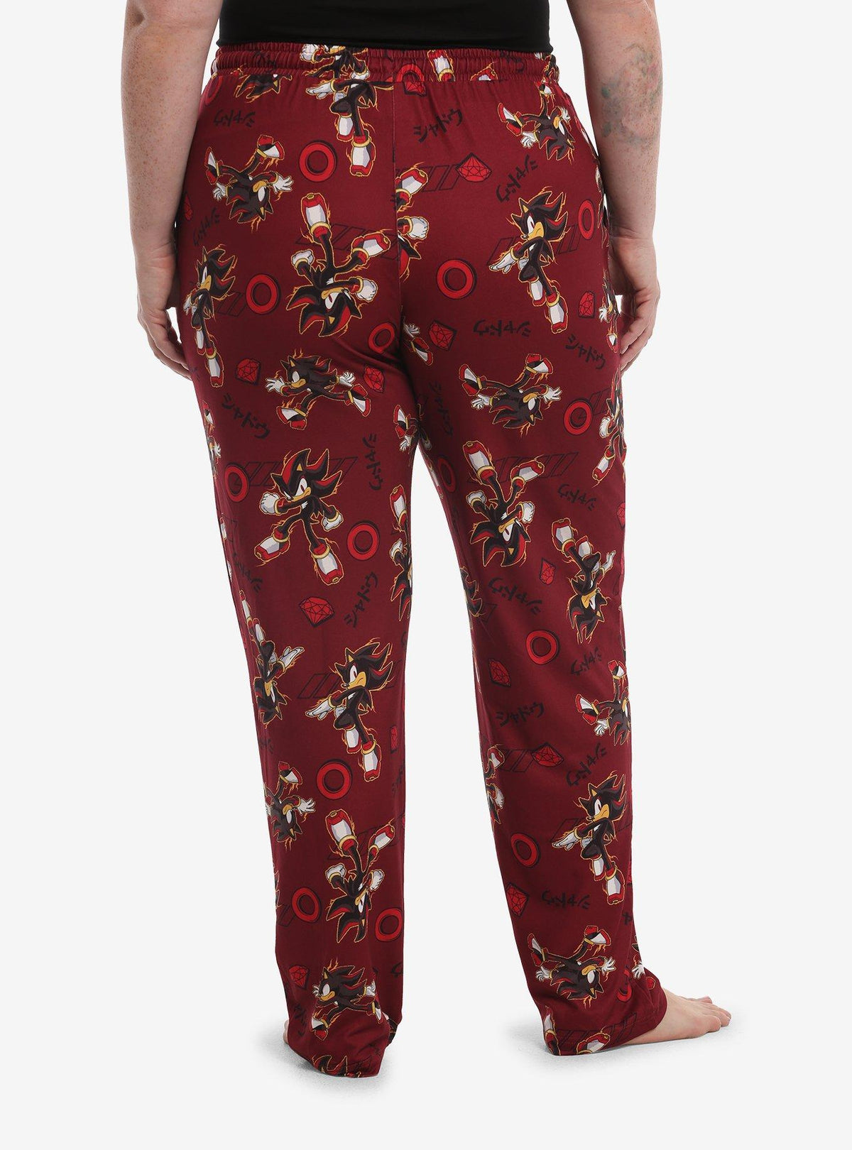 Pantalón de pijama plus size Shadow de Sonic