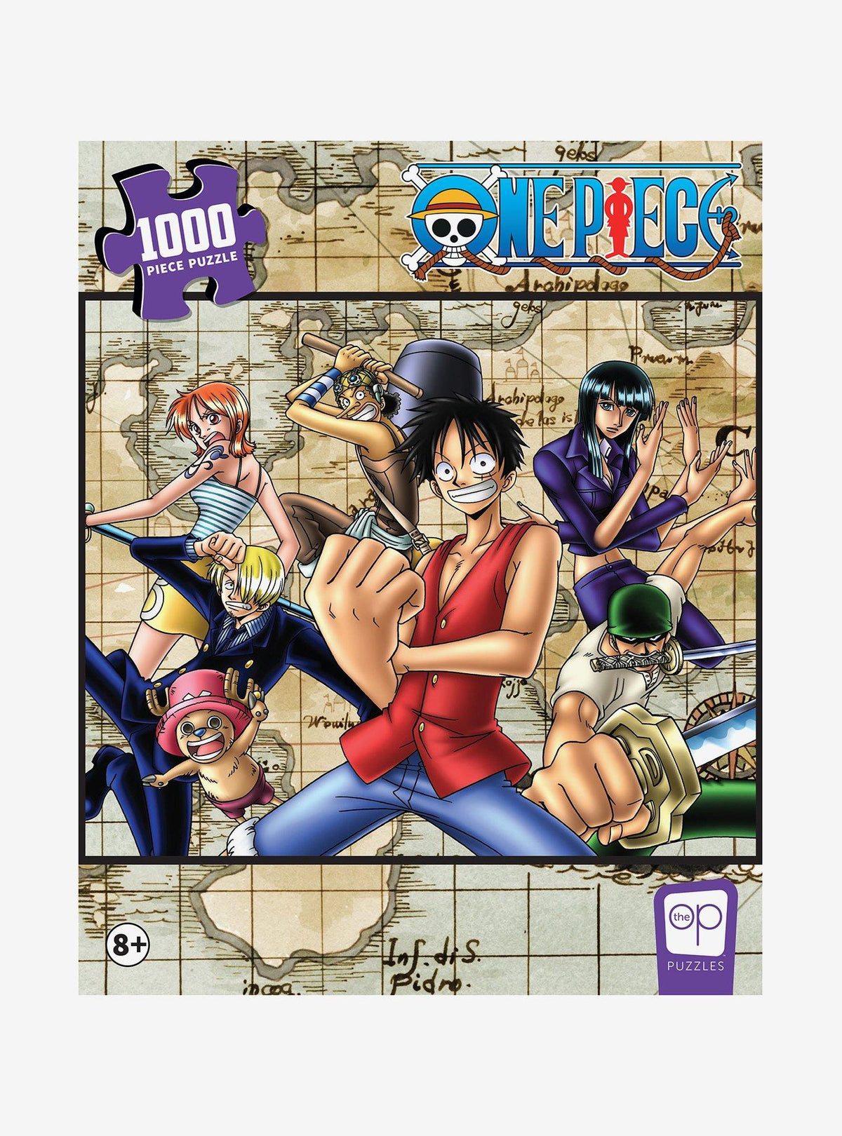 Puzzle mapa de One Piece de 1000 piezas
