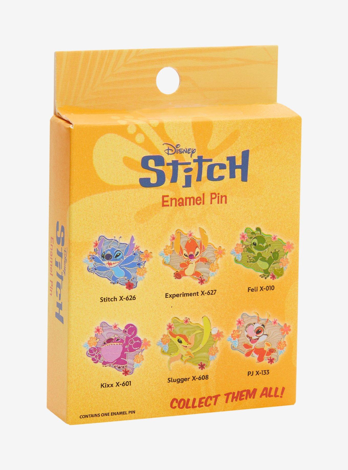 Pin sorpresa de Lilo & Stitch entre flores