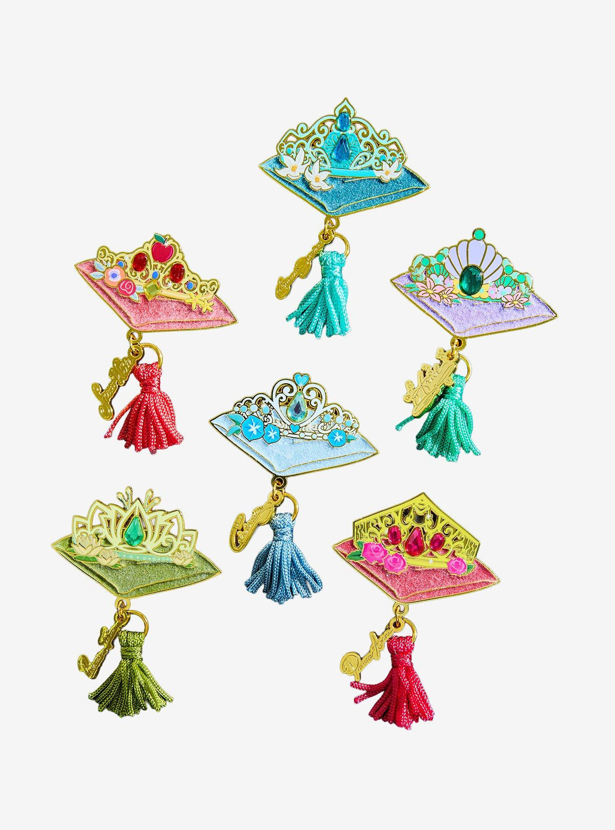 Pin esmaltado sorpresa de coronas de Disney Princess