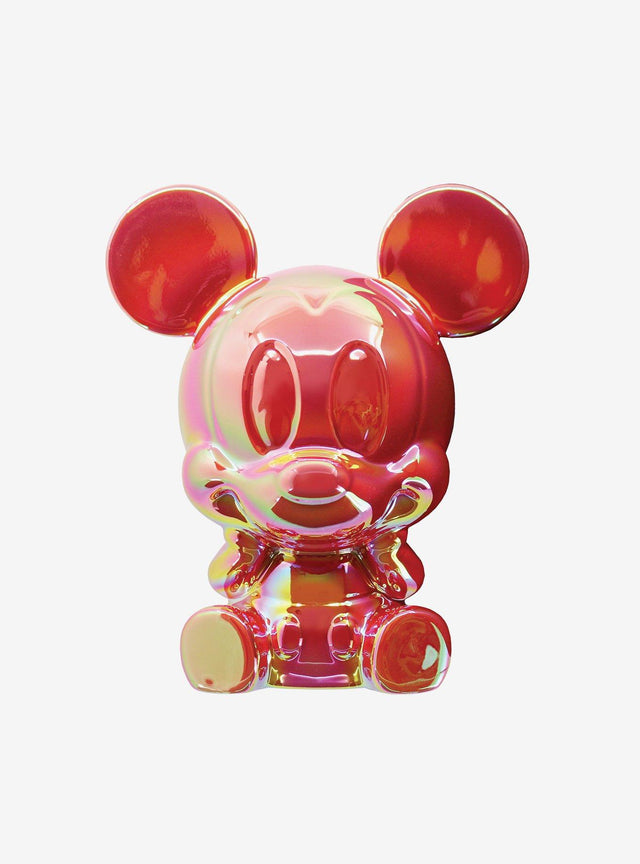 Alcancía de cerámica roja de Mickey Mouse