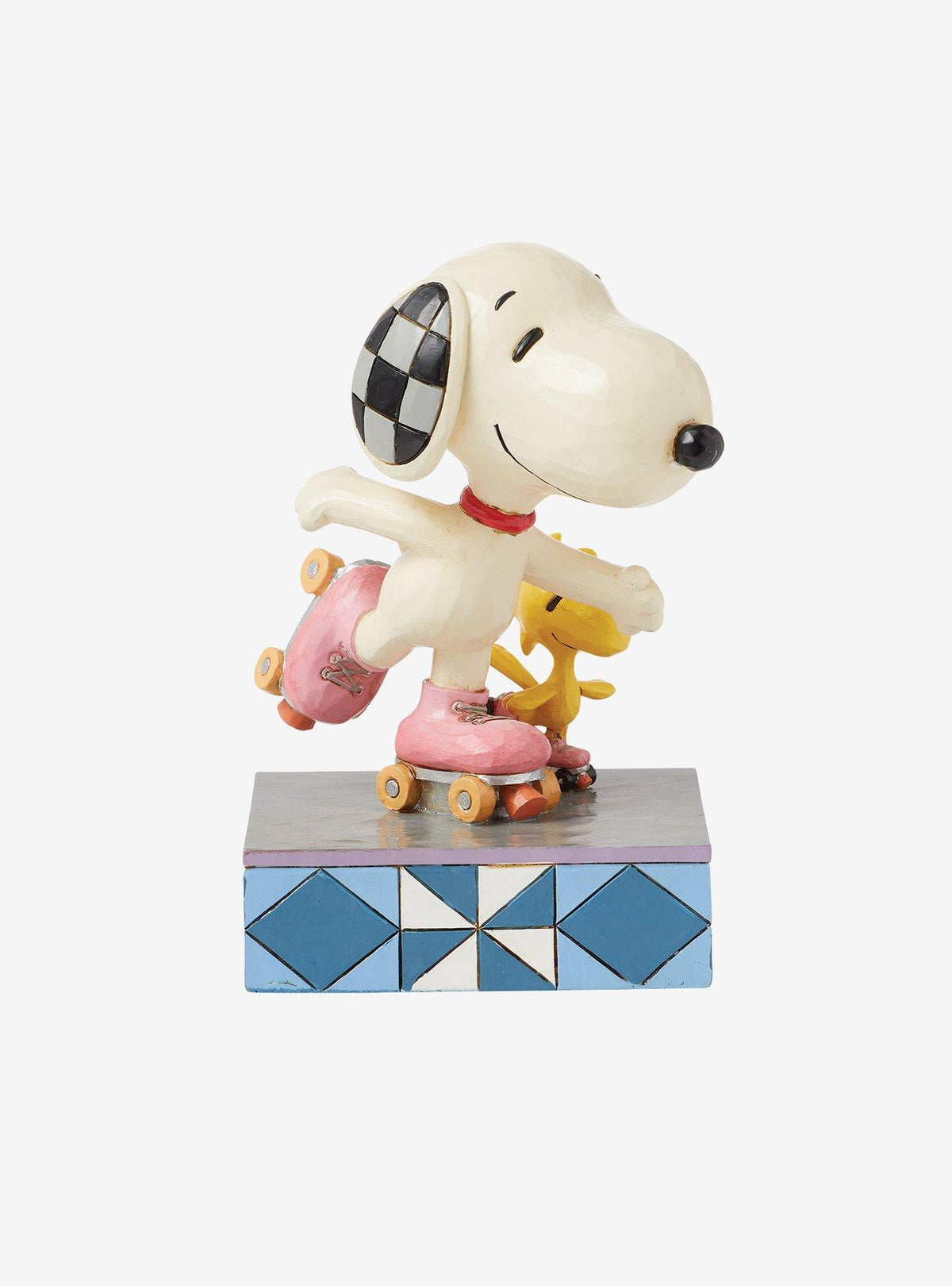 Figura de Snoopy y Woodstock patinando