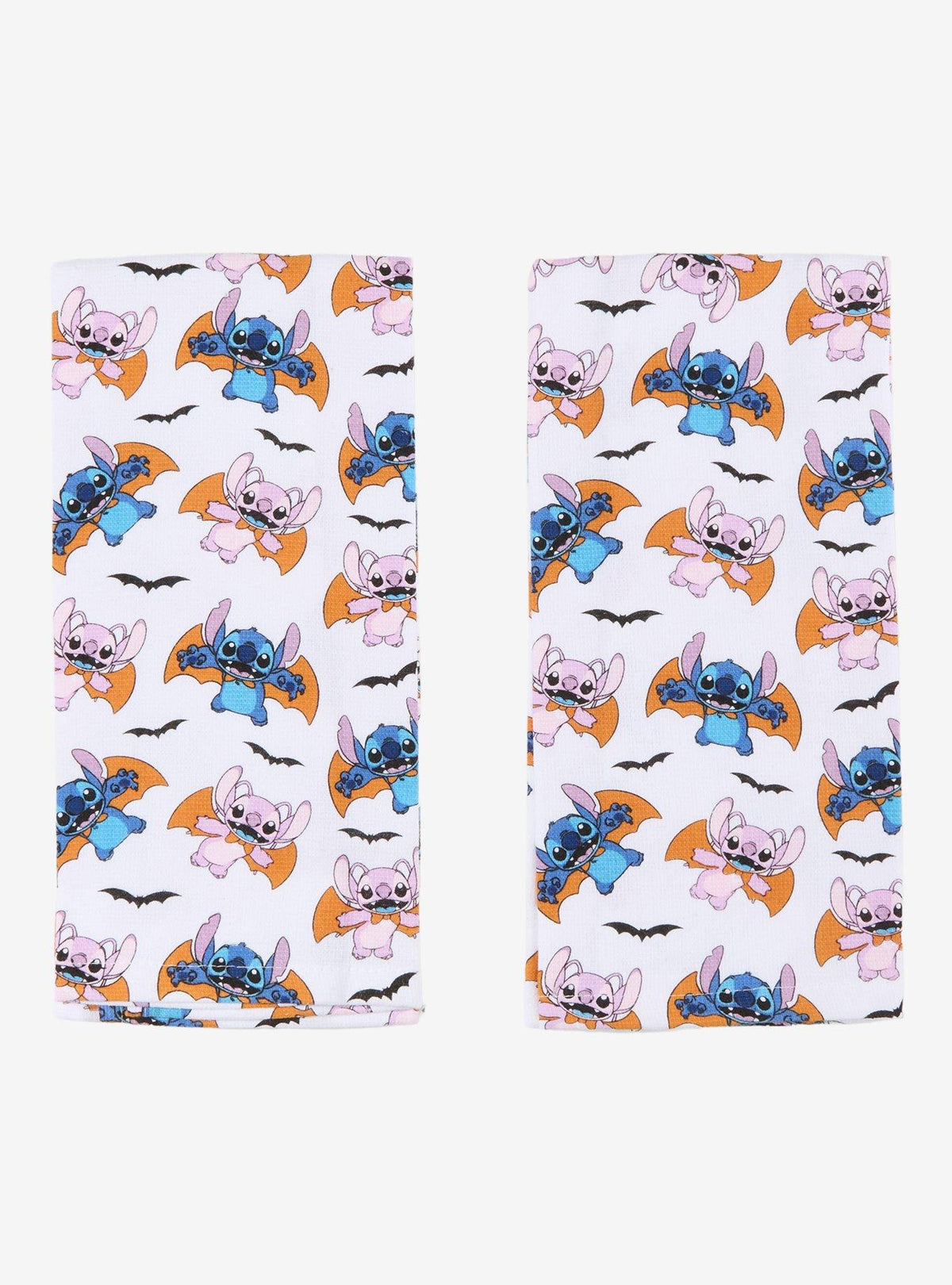 Set de 2 paños de cocina Disney Stitch y Angel Halloween