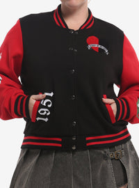 Chaqueta universitaria Alice in Wonderland para niñas plus size