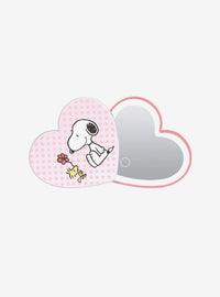 Espejo compacto corazón LED de Snoopy - Peanuts