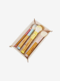Set de 4 brochas de maquillaje Peanuts Snoopy con bandeja