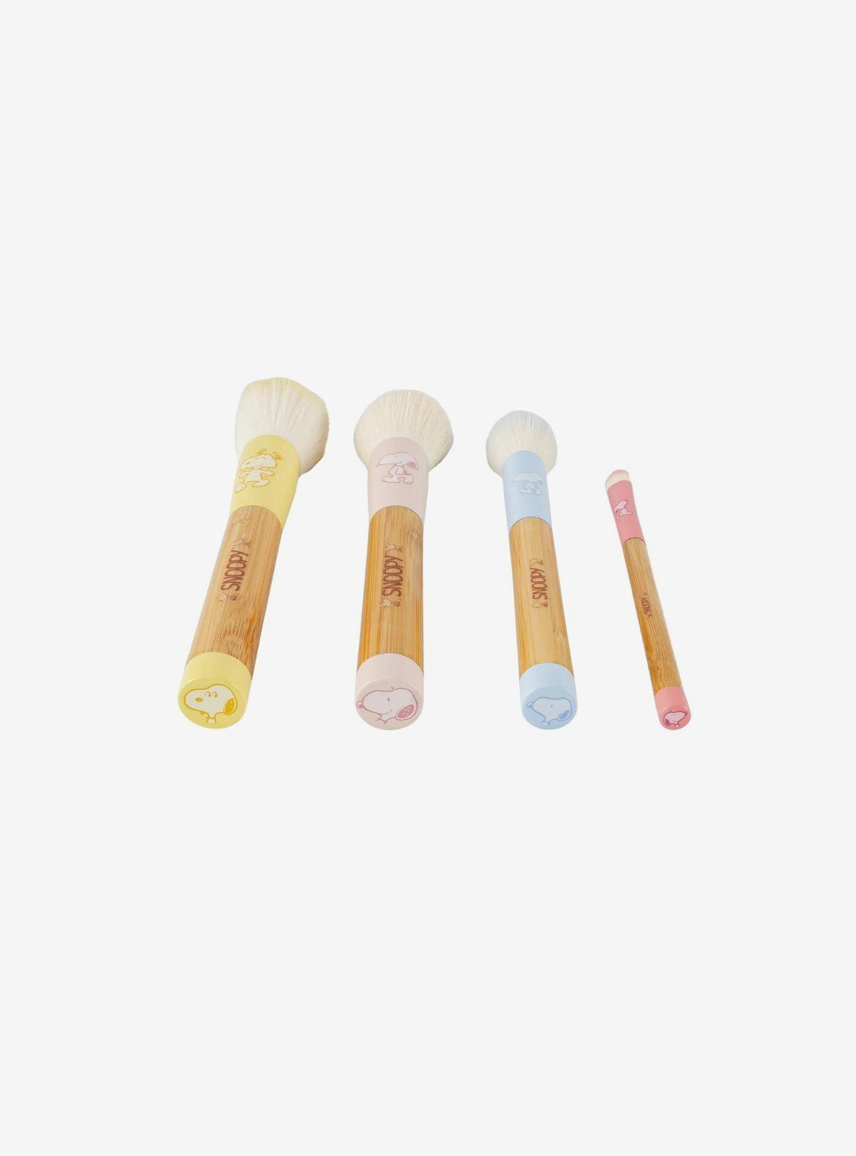 Set de 4 brochas de maquillaje Peanuts Snoopy con bandeja
