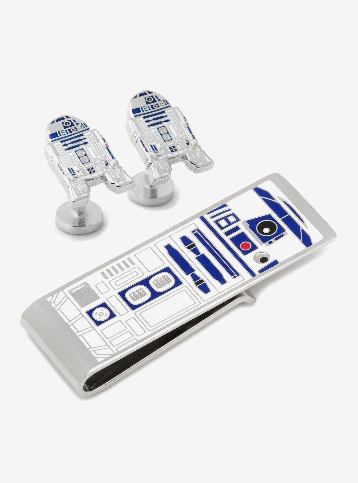 Set de regalo Star Wars: gemelos de R2-D2 y clip para billetes
