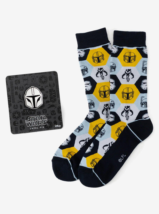 Set de calcetines y pin Star Wars: The Mandalorian y Mythosaur