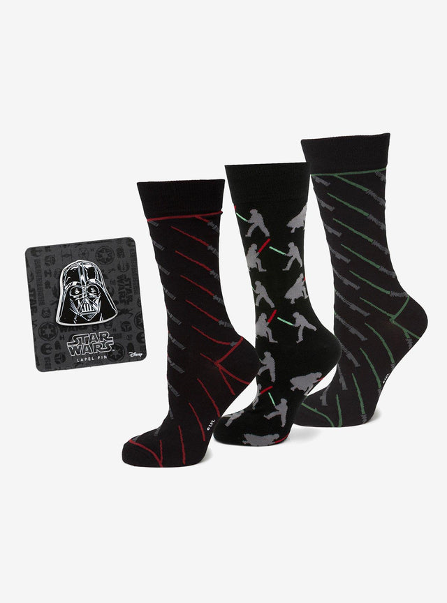 Set de calcetines de batalla y pin de Darth Vader