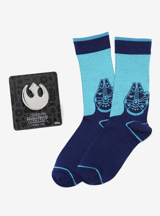 Set Star Wars de calcetines Millennium Falcon y pin