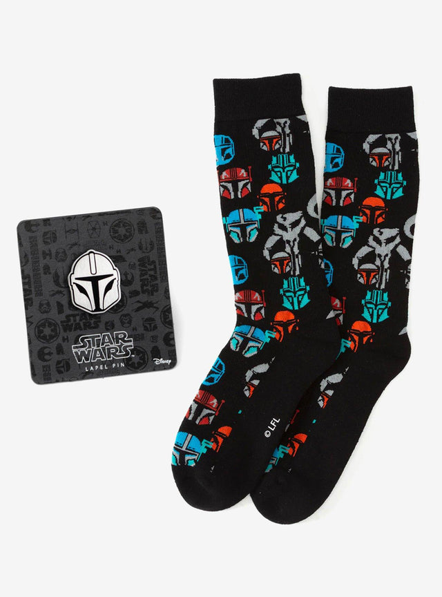 Set de calcetines y pin Star Wars: Mandalorian y Mythosaur