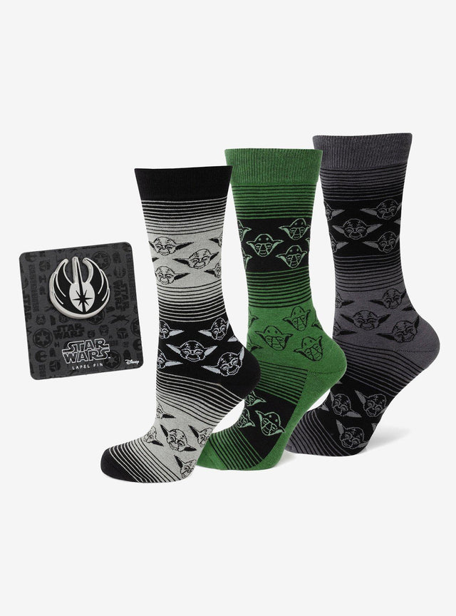 Set de calcetines Star Wars de Yoda y pin Jedi