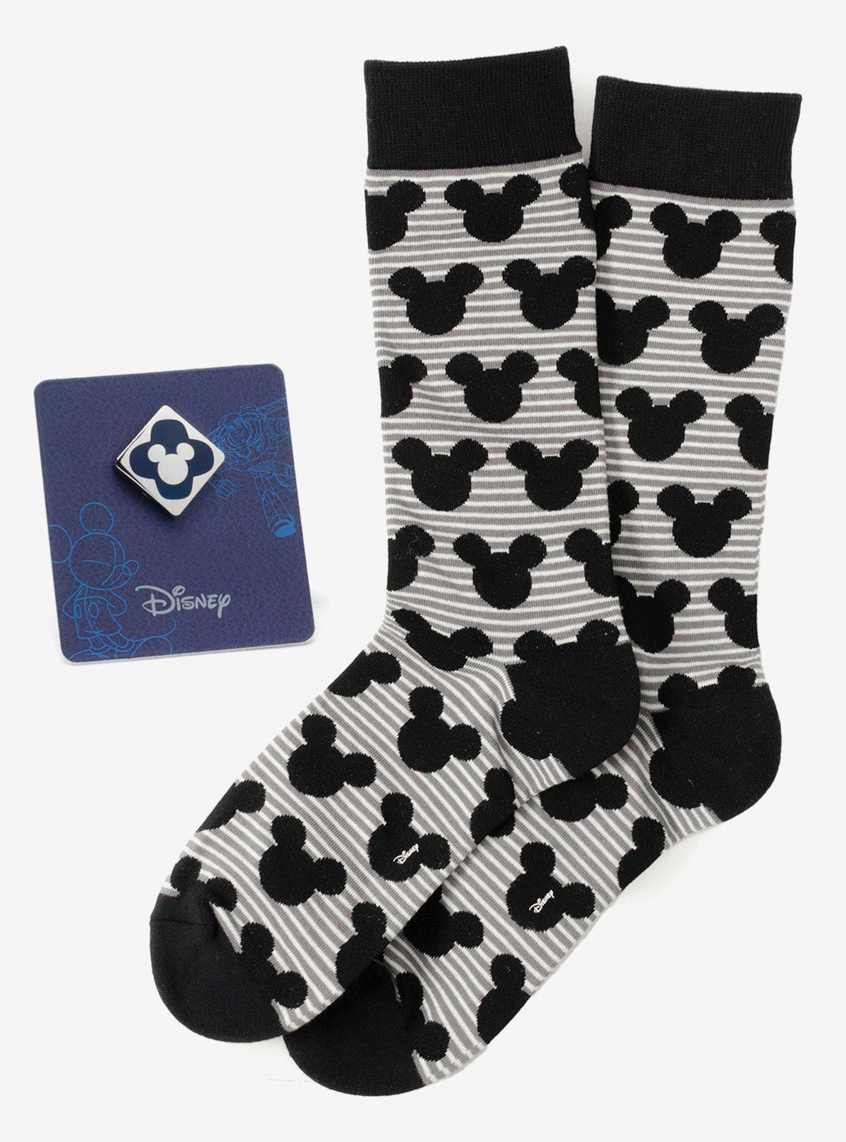 Set de calcetines grises y pin azul de Mickey Mouse