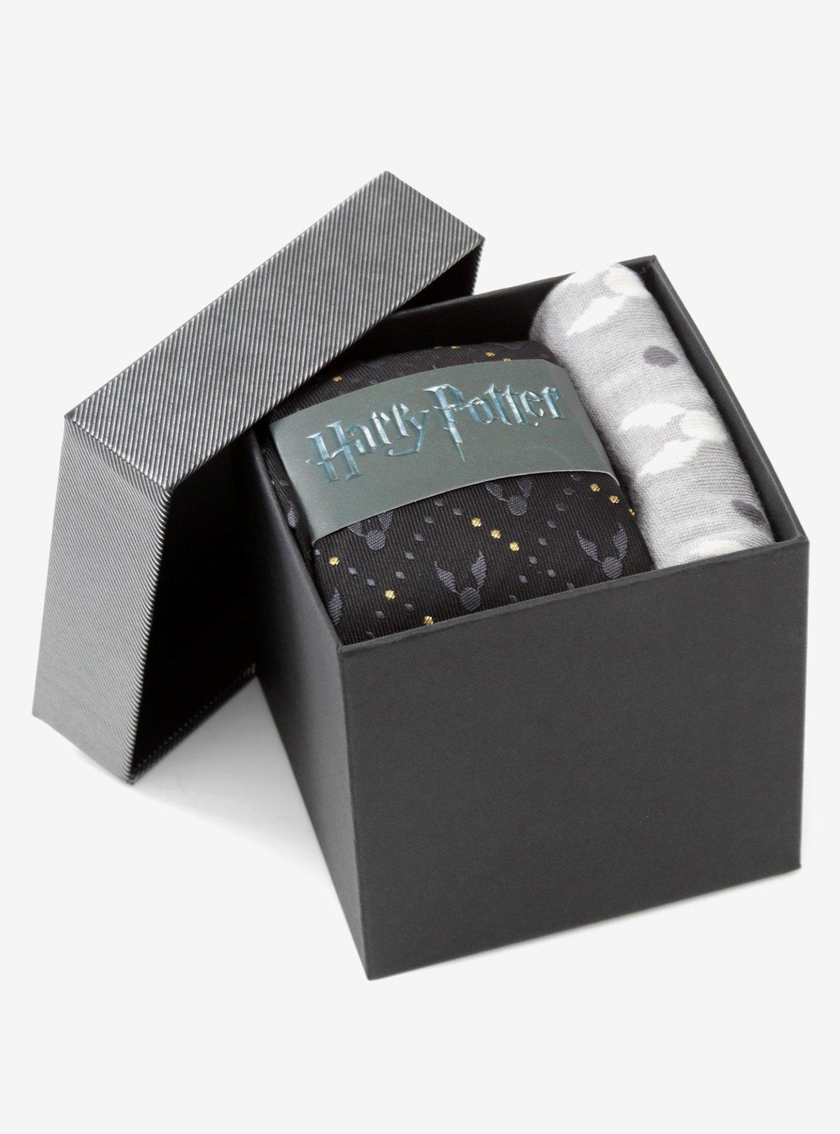 Set de regalo de corbata y calcetines Snitch Dorada