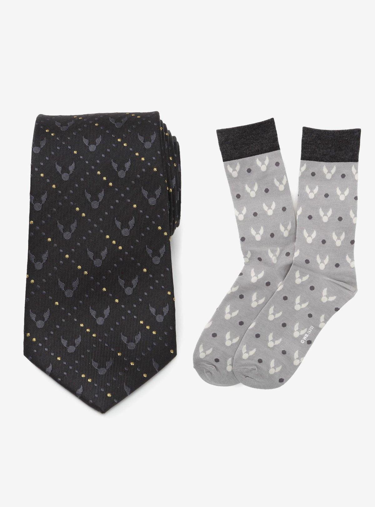 Set de regalo de corbata y calcetines Snitch Dorada