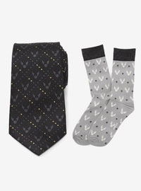 Set de regalo de corbata y calcetines Snitch Dorada