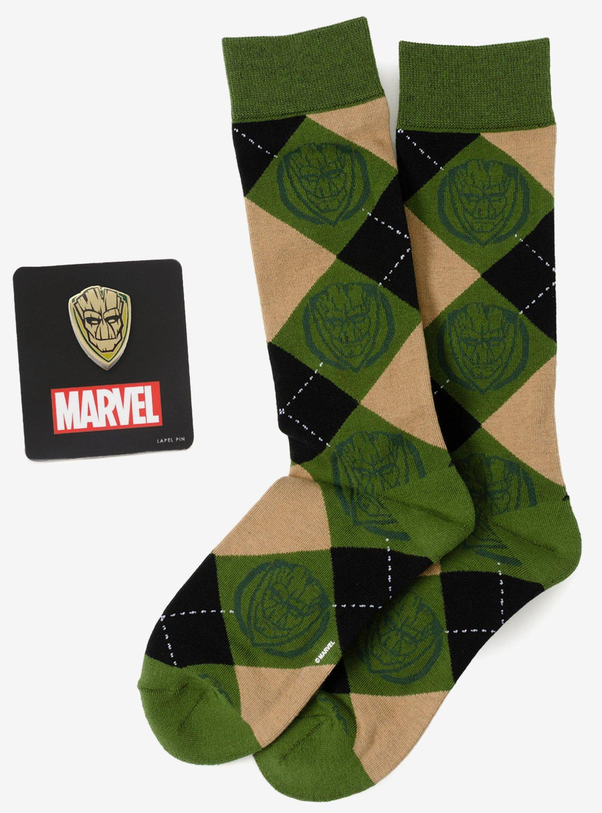 Set de regalo de calcetines y pin Groot Marvel