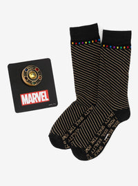 Set Marvel Avengers: calcetines y pin de las Gemas del Infinito